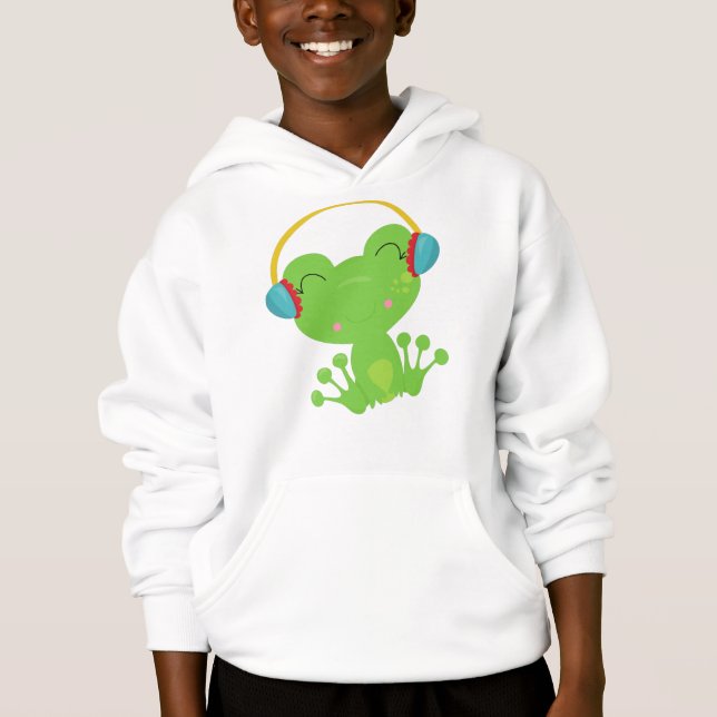 Winter Frog, Cute Frog, Green Frog, Ear Muffs (Front)