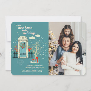 Winter Front Door Photo Holiday Card