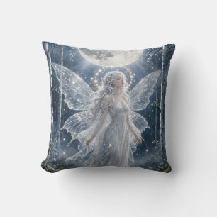 Winter Frost Fairy Ethereal Ice Cave Goddess Cushion