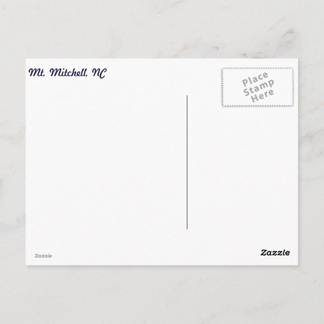 Winter Frost Postcard (Back)