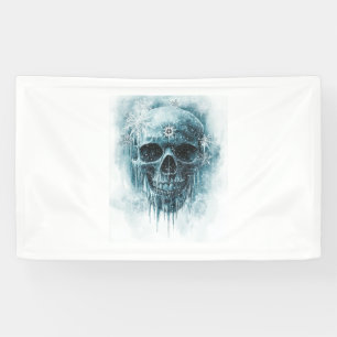 Winter Frost Skull Banner