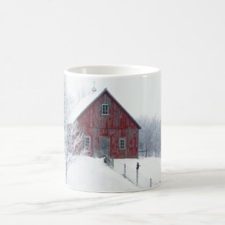 Winter Frost with Barn Coffee Mug