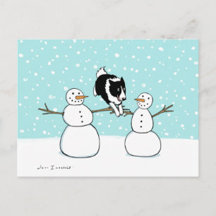 Winter Fun Border Collie   Dog Christmas Holiday