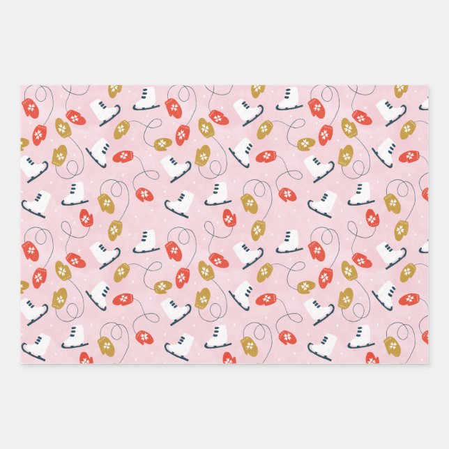Winter Fun Wrapping Paper Sheet (Front)
