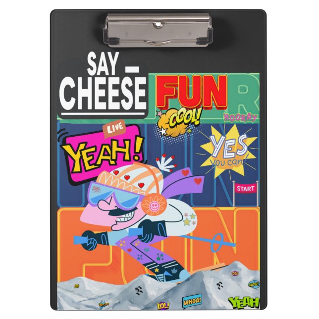 Winter Fun Yeah! Clipboard (Front)