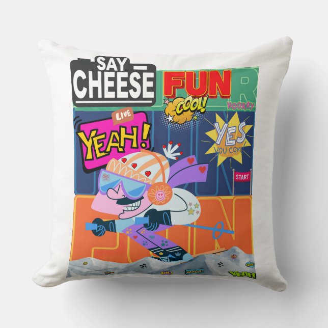Winter Fun Yeah! Cushion (Front)