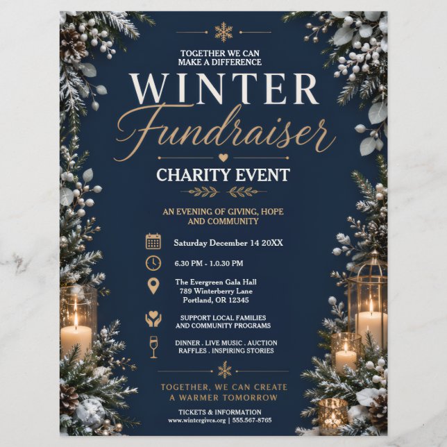Winter Fundraiser Flyer (Front)