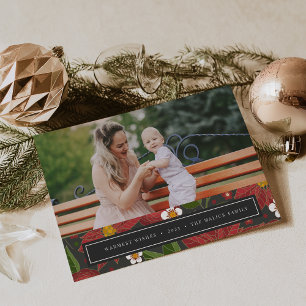 Winter Garden Christmas Photo Card