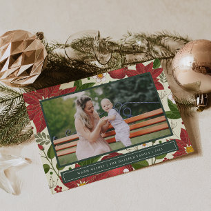 Winter Garden Christmas Photo Card