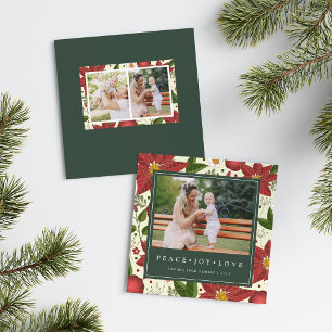 Winter Garden Square Holiday Photo Card