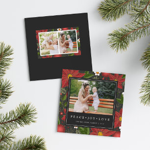 Winter Garden Square Holiday Photo Card
