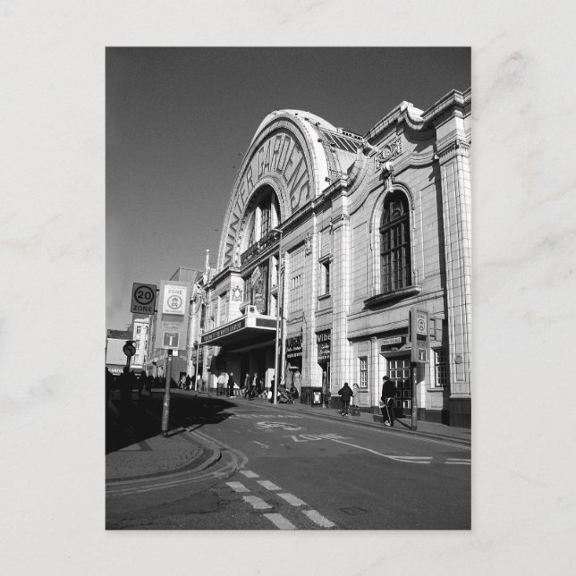 Winter Gardens, B/W Postcard (Front)