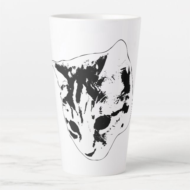 Winter Gaze, Soft Whiskers Latte Mug (Front)