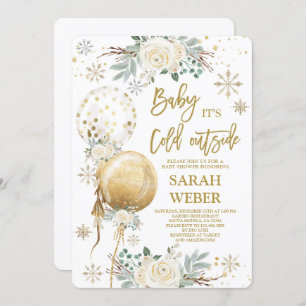 Winter Gender Neutral Baby shower Invitation