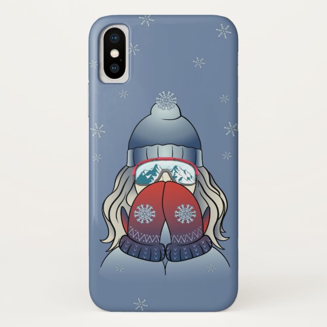 Winter Girl  Case-Mate iPhone Case (Back)