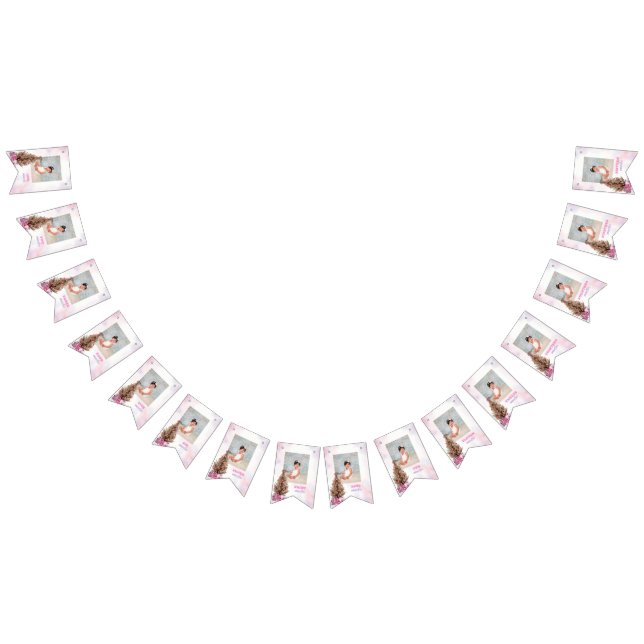 Winter Girl Onederland Birthday Monthly Photo Bunting (All)