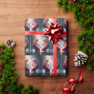 Winter Gloves With Snowflakes Wrapping Paper