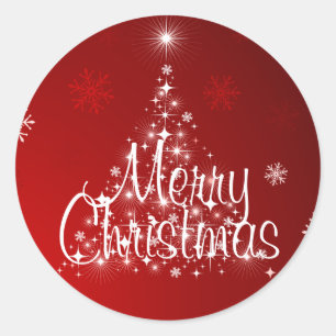 Winter Glow Classic Round Sticker