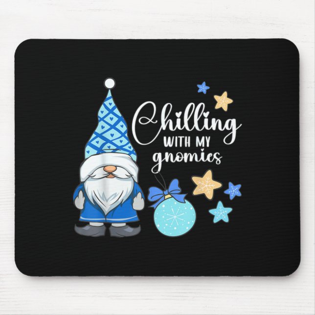 Winter Gnome, Nordic, Christmas Gnome  Mouse Pad (Front)