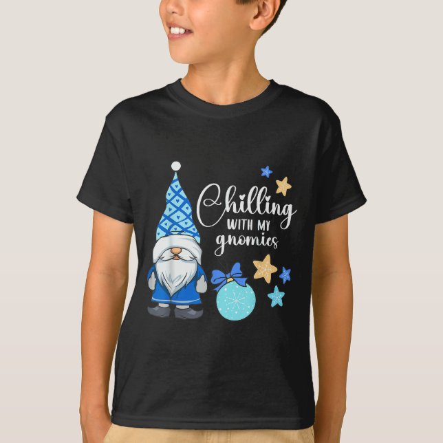 Winter Gnome, Nordic, Christmas Gnome  T-Shirt (Front)