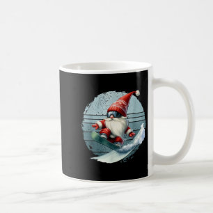 Winter Gnome Santa With Skiing Googles Retro Snowb Coffee Mug