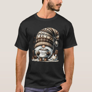 Winter Gnome with Hot Cocoa Mugs and Marshmallows T-Shirt