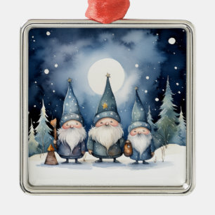 Winter Gnomes Christmas Ornament