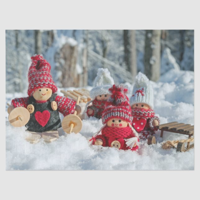 winter gnomes tissue paper (Front)