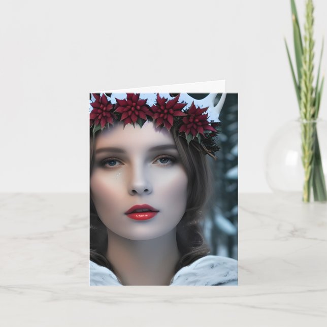Winter Goddess Christmas Card (Front)