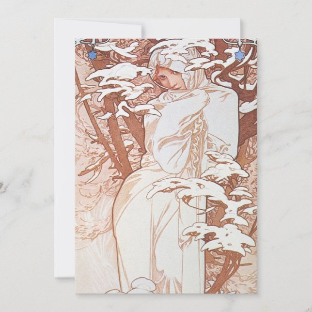 Winter Goddess  Invitation (Front)