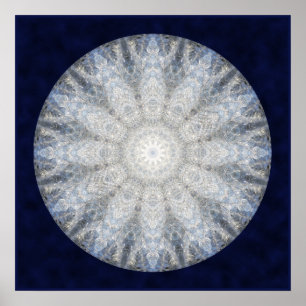 Winter Goddess Mandala Poster