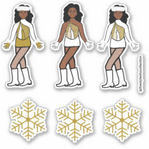 Winter Gold  Dancer Stickers #1