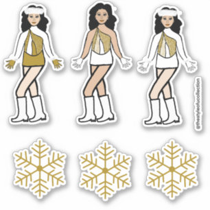 Winter Gold  Dancer Stickers #2