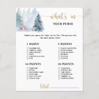 Winter gold font \ whats in your purse game