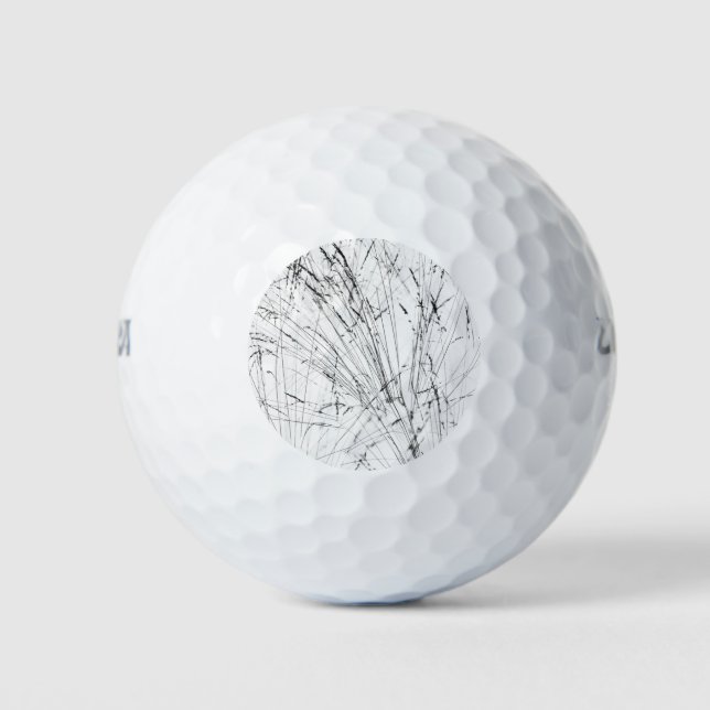 Winter Grass In Snow Golf Balls (Front)