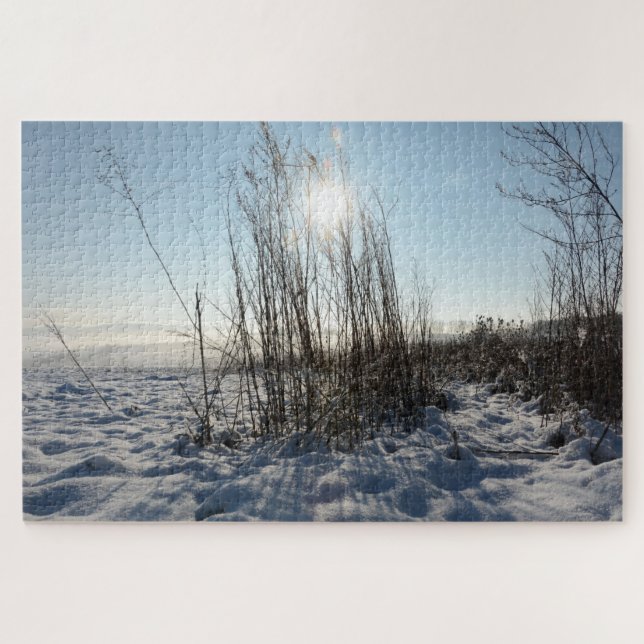 Winter grasses   - jigsaw puzzle (Horizontal)