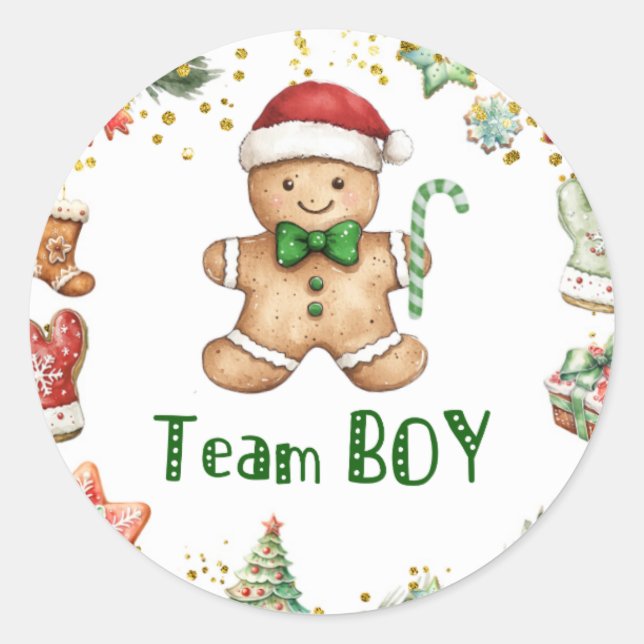 Winter Green Cookie Team Boy Sticker (Front)