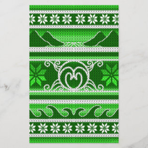 Winter Green Nordic Design Stationery