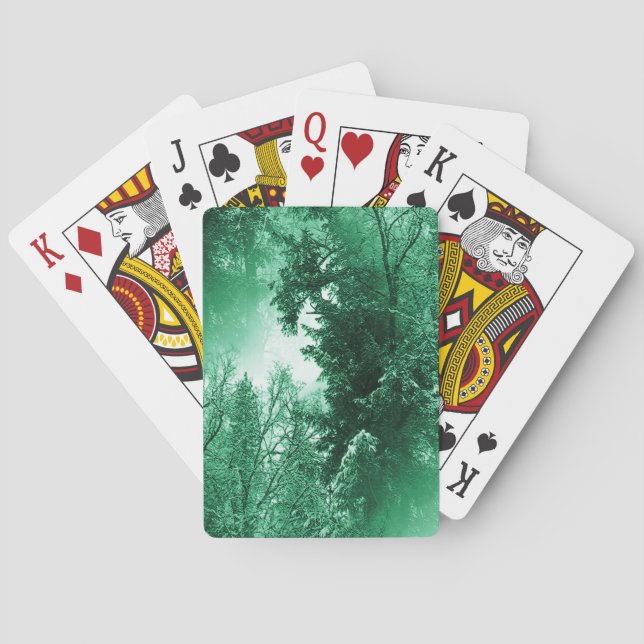 Winter Green... Playing Cards (Back)