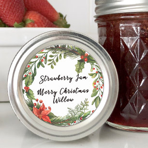 Winter Greener Blank Homemade Jar Canning Classic Round Sticker
