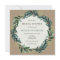 Winter Greenery and Plaid Bridal Shower Invitation