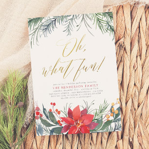 Winter Greenery Christmas Holiday Party