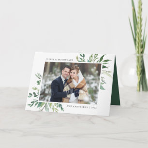 Winter Greenery Holiday Folded Card