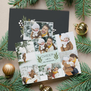 Winter Greenery   Holiday Photo Card