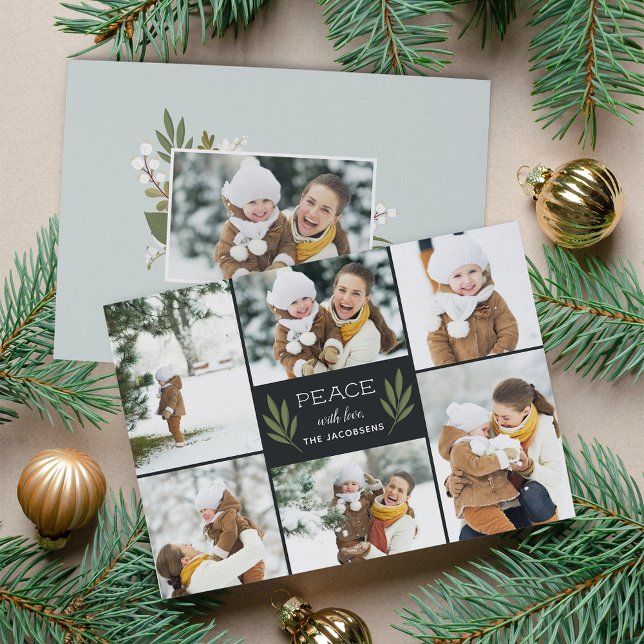 Winter Greenery | Holiday Photo Card (Creator Uploaded)