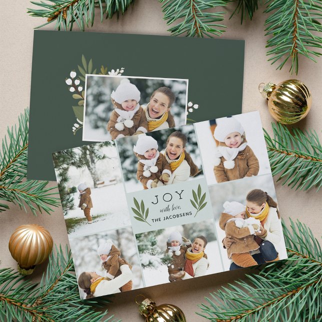 Winter Greenery | Holiday Photo Card (Creator Uploaded)