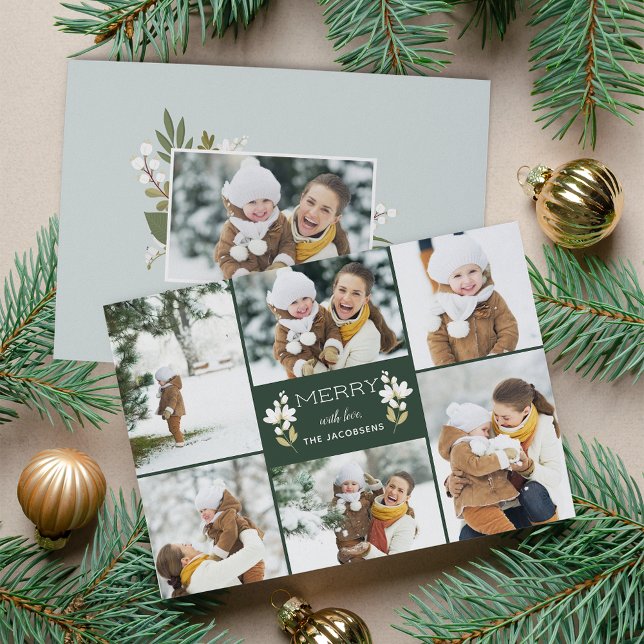 Winter Greenery | Holiday Photo Card (Creator Uploaded)