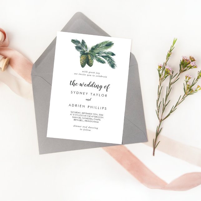 Winter Greenery The Wedding Of Invitation (Creator Uploaded)