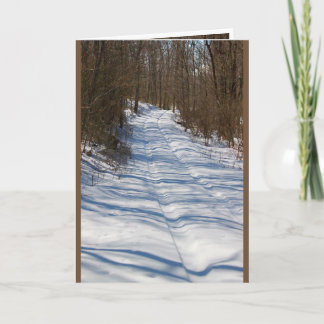 Winter Greeting Card - Smitty's Lane in Winter