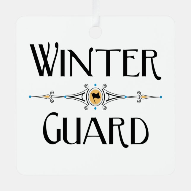 Winter Guard Decorative Line Metal Tree Decoration (Front)